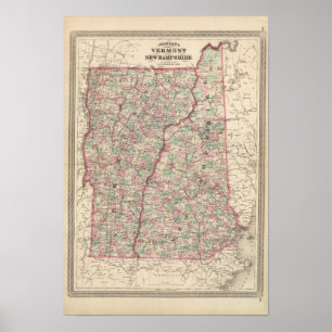 Vermont and New Hampshire 2 Poster