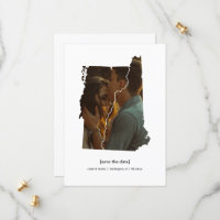 Vermont and New Hampshire Save the Date Photo Card