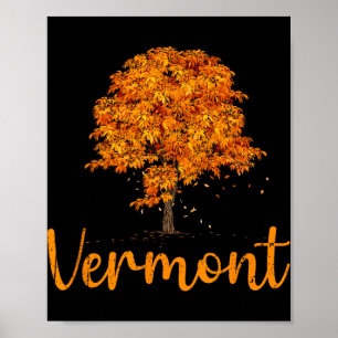 Vermont Autumn Colors, New England, Tree Fall Foli Poster