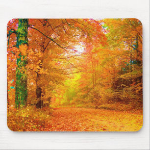 Vermont Autumn Nature Landscape Mouse Pad