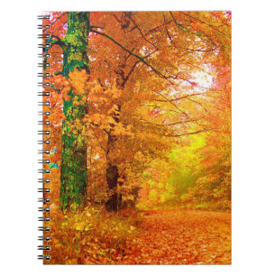 Vermont Autumn Nature Landscape Spiral Notebook