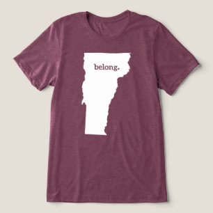 Vermont Belong State Map Tri-Blend Shirt