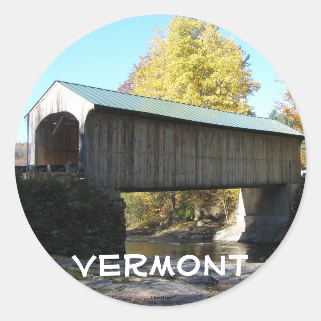 Vermont Classic Round Sticker (Front)