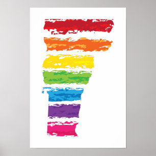 vermont colour strokes poster
