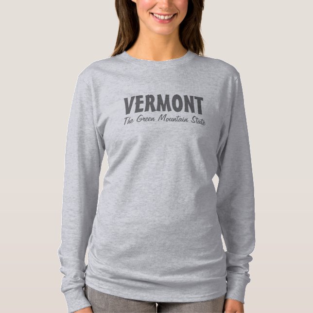 VERMONT custom text clothing T-Shirt (Front)