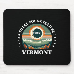 Vermont Eclipse 4.08.24 America Total Solar Eclips Mouse Pad