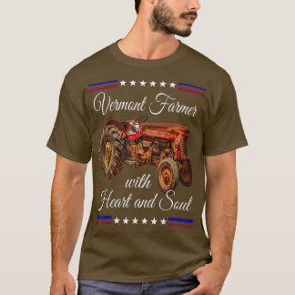 Vermont Farmer Retro T-Shirt