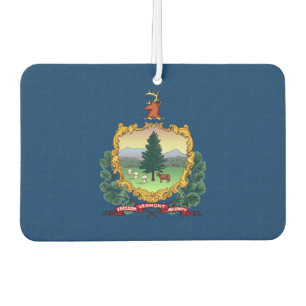 Vermont flag car air freshener