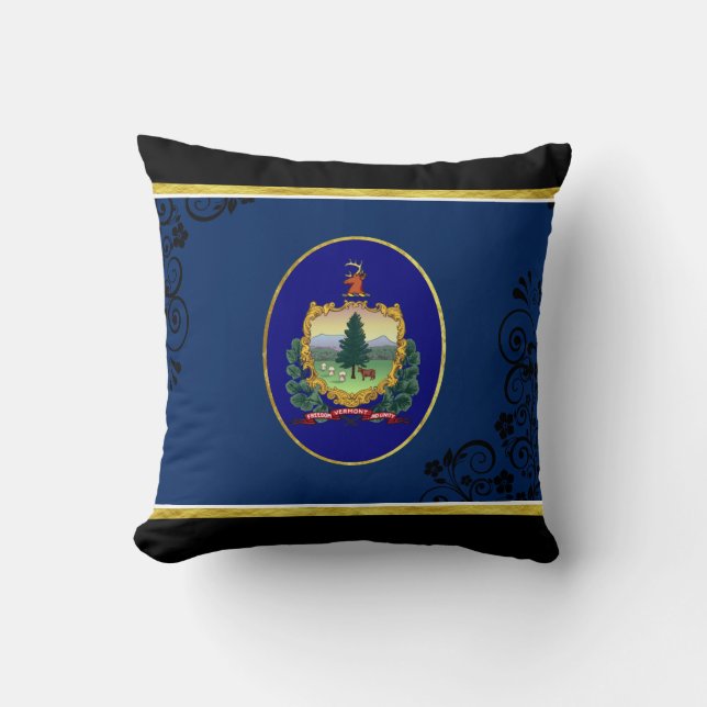 Vermont flag cushion (Front)