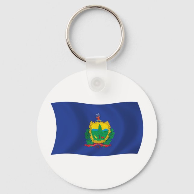 Vermont Flag Keychain (Front)