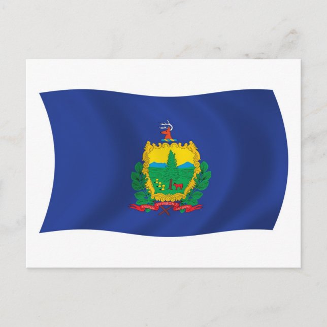Vermont Flag Postcard (Front)