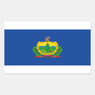 Vermont Flag Rectangular Sticker