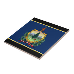 Vermont flag tile