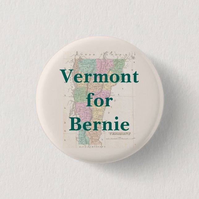 Vermont for Bernie 2016 3 Cm Round Badge (Front)