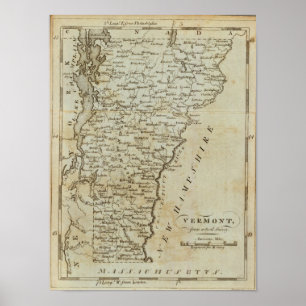 Vermont, from actual Survey Poster