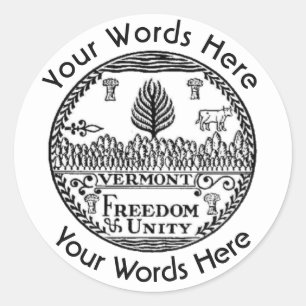 Vermont Great Seal Custom Sticker