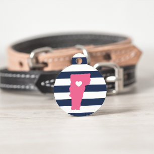 Vermont Heart Pet Tag