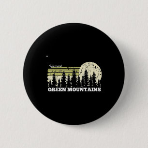 Vermont Hiking Green Mountains Trees Nature Forest 6 Cm Round Badge