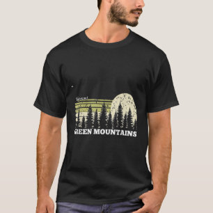 Vermont Hiking Green Mountains Trees Nature Forest T-Shirt