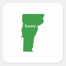 Vermont home silhouette state map