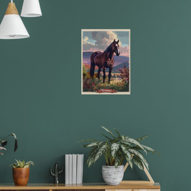 Vermont Horse Poster (Living Room 1)