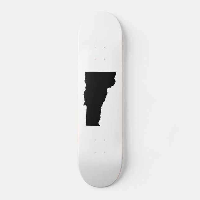 Vermont in Black and White Skateboard (Front)