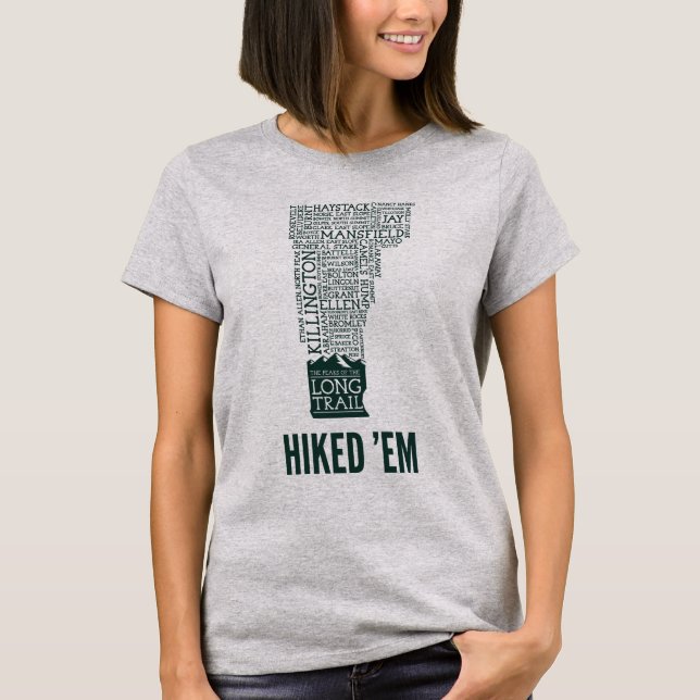 Vermont Long Trail Hiked Women's Basic T-Shirt (Front)