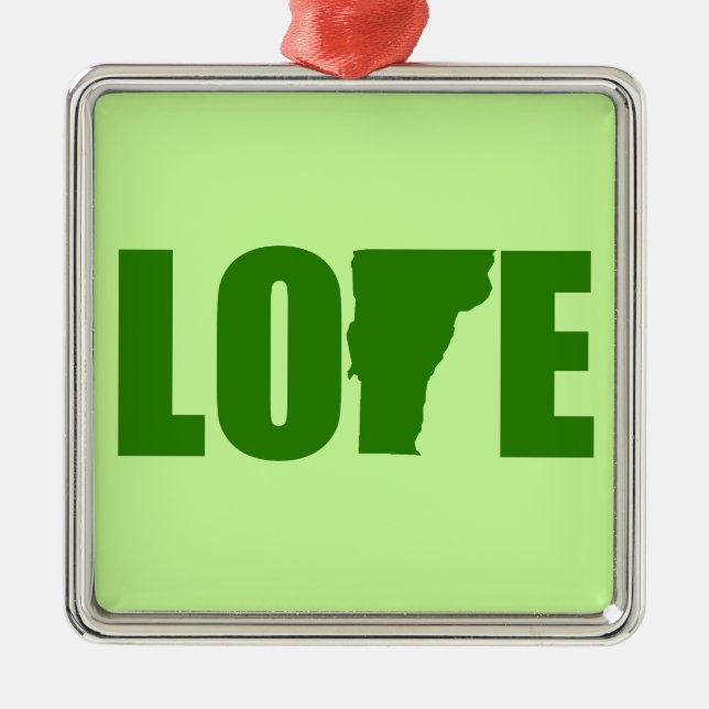 Vermont Love Ornament (Front)