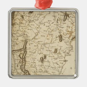 Vermont Map by Arrowsmith Metal Tree Decoration
