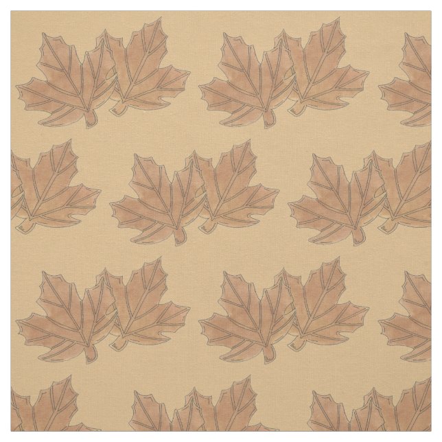 Vermont Maple Leaf Leaves Sugar Candy VT Foodie Fabric (Swatch)