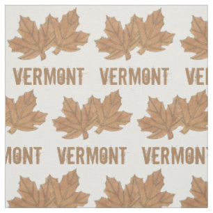 Vermont Maple Leaf Leaves Sugar Candy VT Foodie Fabric