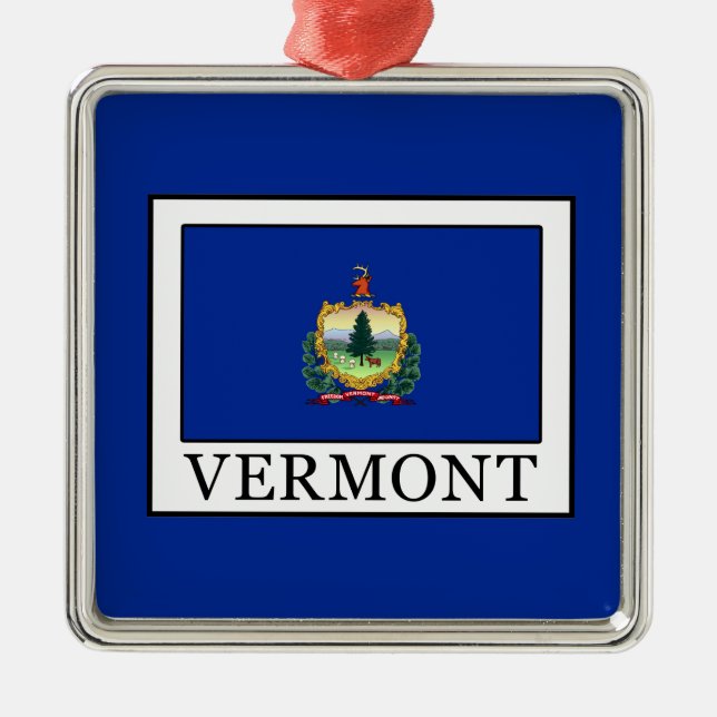 Vermont Metal Tree Decoration (Front)