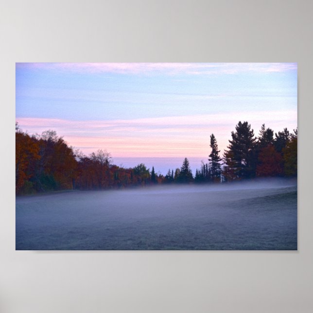 Vermont Morning Mist Poster (Front)