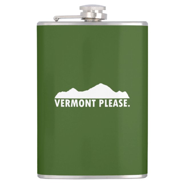 Vermont Please Hip Flask (Front)