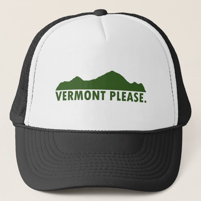 Vermont Please Trucker Hat (Front)