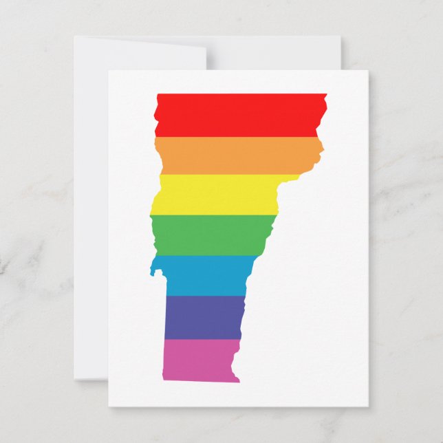 vermont rainbow invitation (Front)