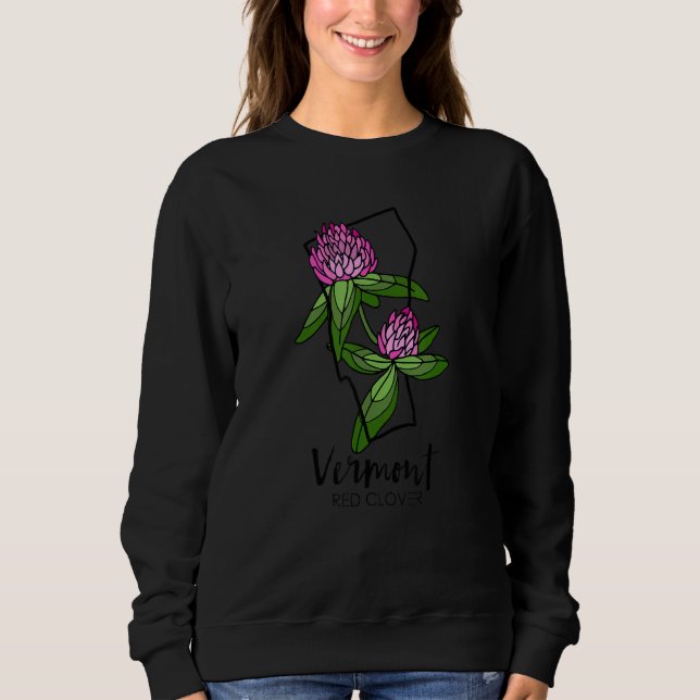 Vermont Red C  Flower Sweatshirt (Front)
