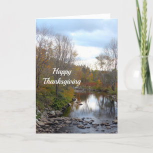 Vermont Rocky Stream 7863 Thanksgiving Holiday Card