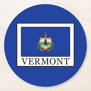 Vermont Round Paper Coaster