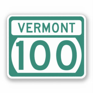 Vermont Route 100 road sign