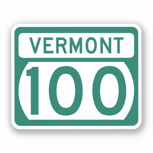 Vermont Route 100 road sign (Front)