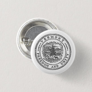 Vermont Seal 3 Cm Round Badge