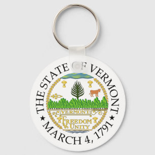Vermont sign key ring