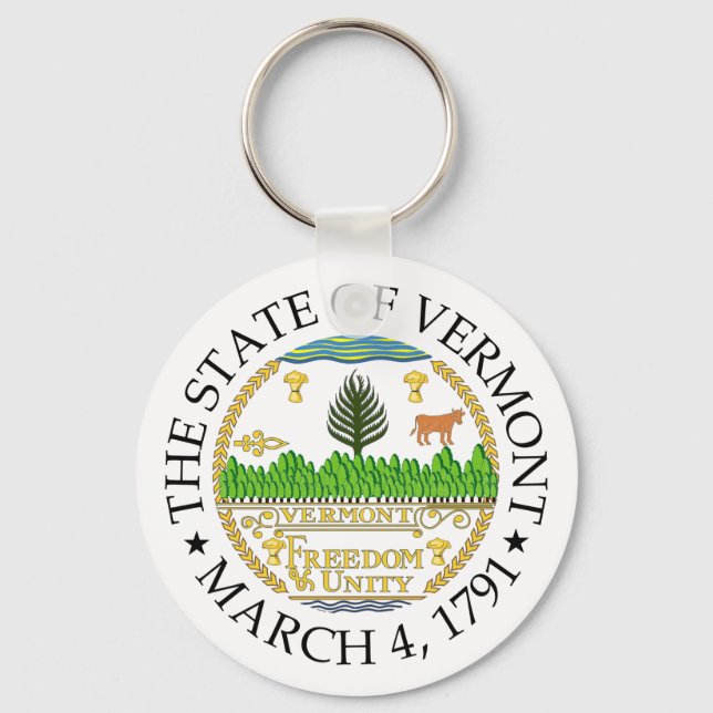 Vermont sign key ring (Front)