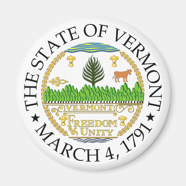 Vermont sign magnet (Front)
