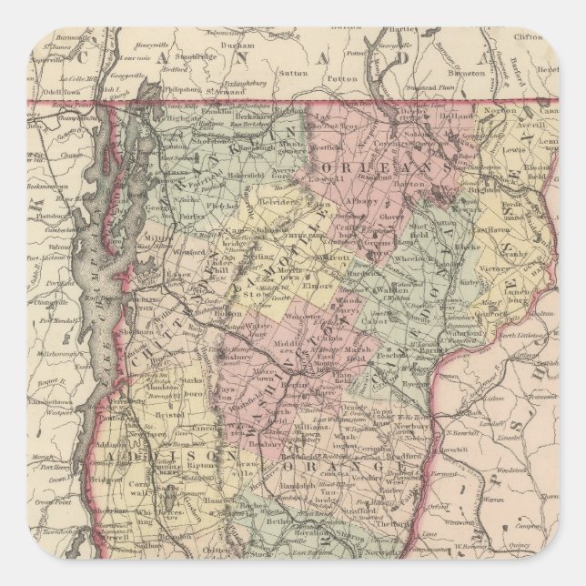 Vermont Square Sticker (Front)