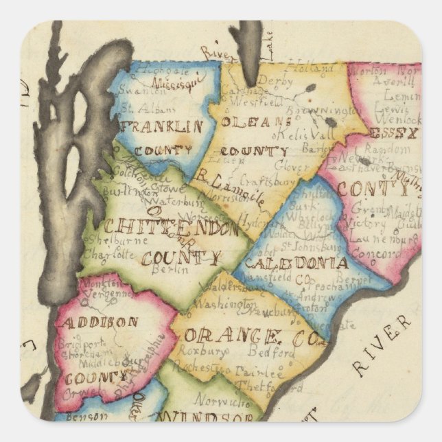Vermont Square Sticker (Front)
