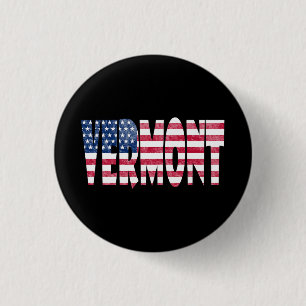 Vermont state 3 cm round badge