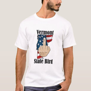 Vermont state bird t-shirt middle finger
