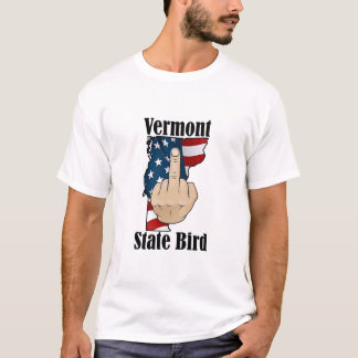 Vermont state bird t-shirt middle finger